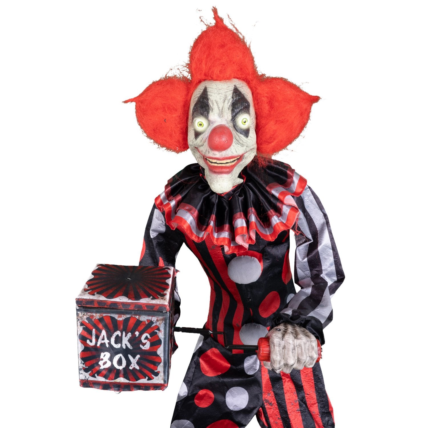 das-kost-mland-halloween-standfigur-clown-jester-animatronic-175cm image 2