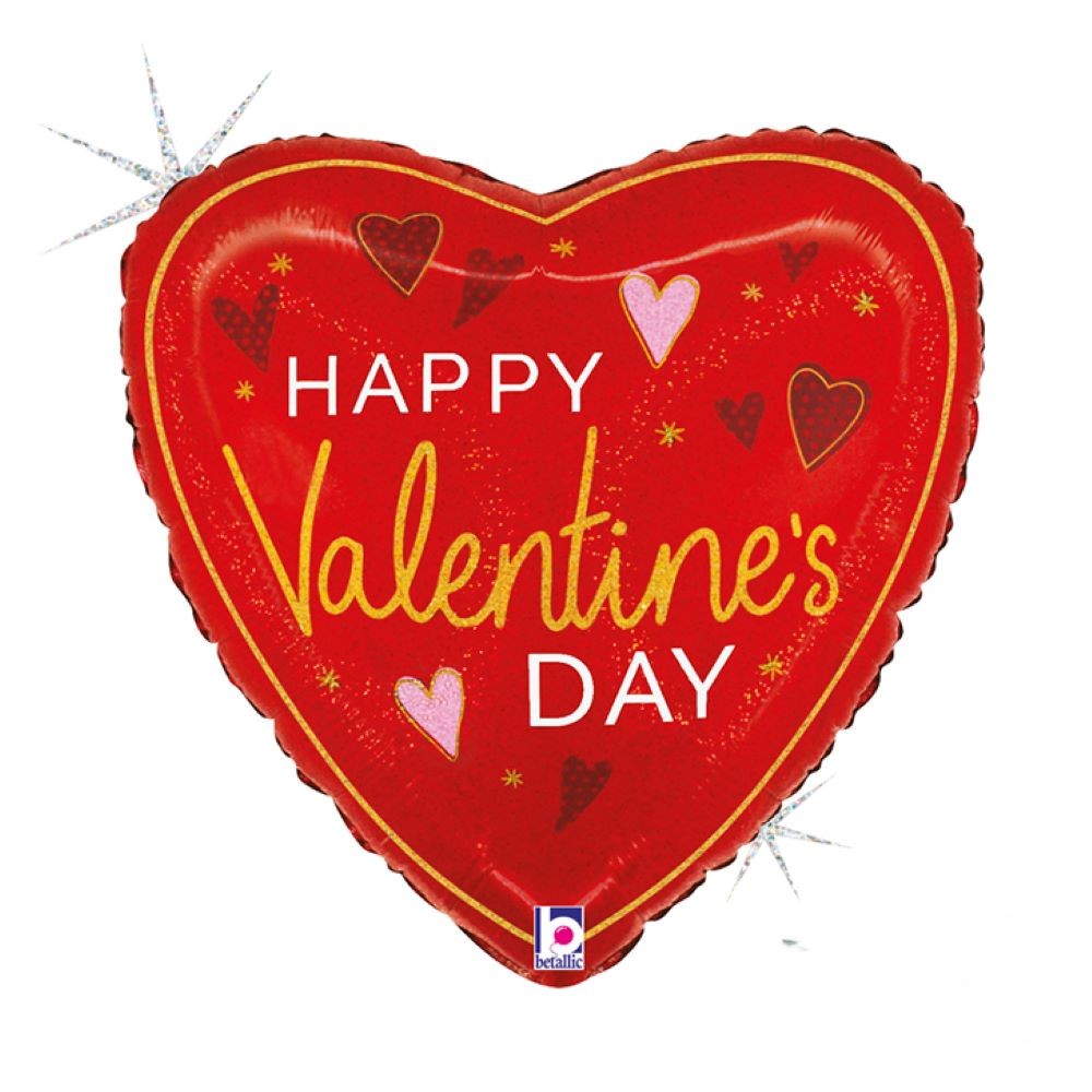 herz-folienballon-happy-valentines-day-rot-46cm image 1