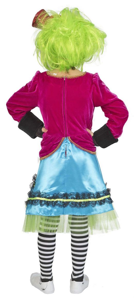 das-kost-mland-m-dchen-hutmacher-kost-m-gr-128-zirkus-kleid image 3