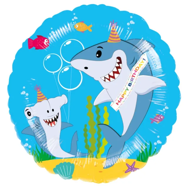das-kost-mland-folienballon-friendly-shark-43-cm-hai image 1