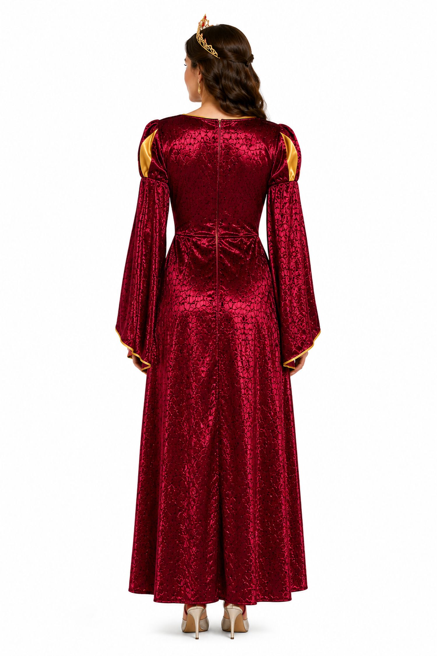 das-kost-mland-damen-burgfr-ulein-prinzessin-helena-kleid-rot-38 image 3