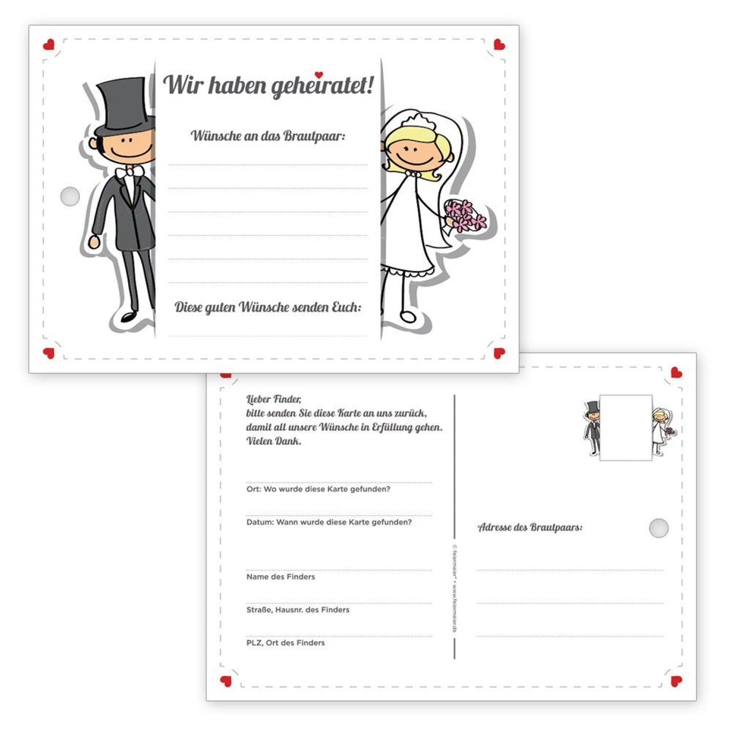 weitflugkarten-hochzeit-comic-50-st-ck-wunschkarten image 3