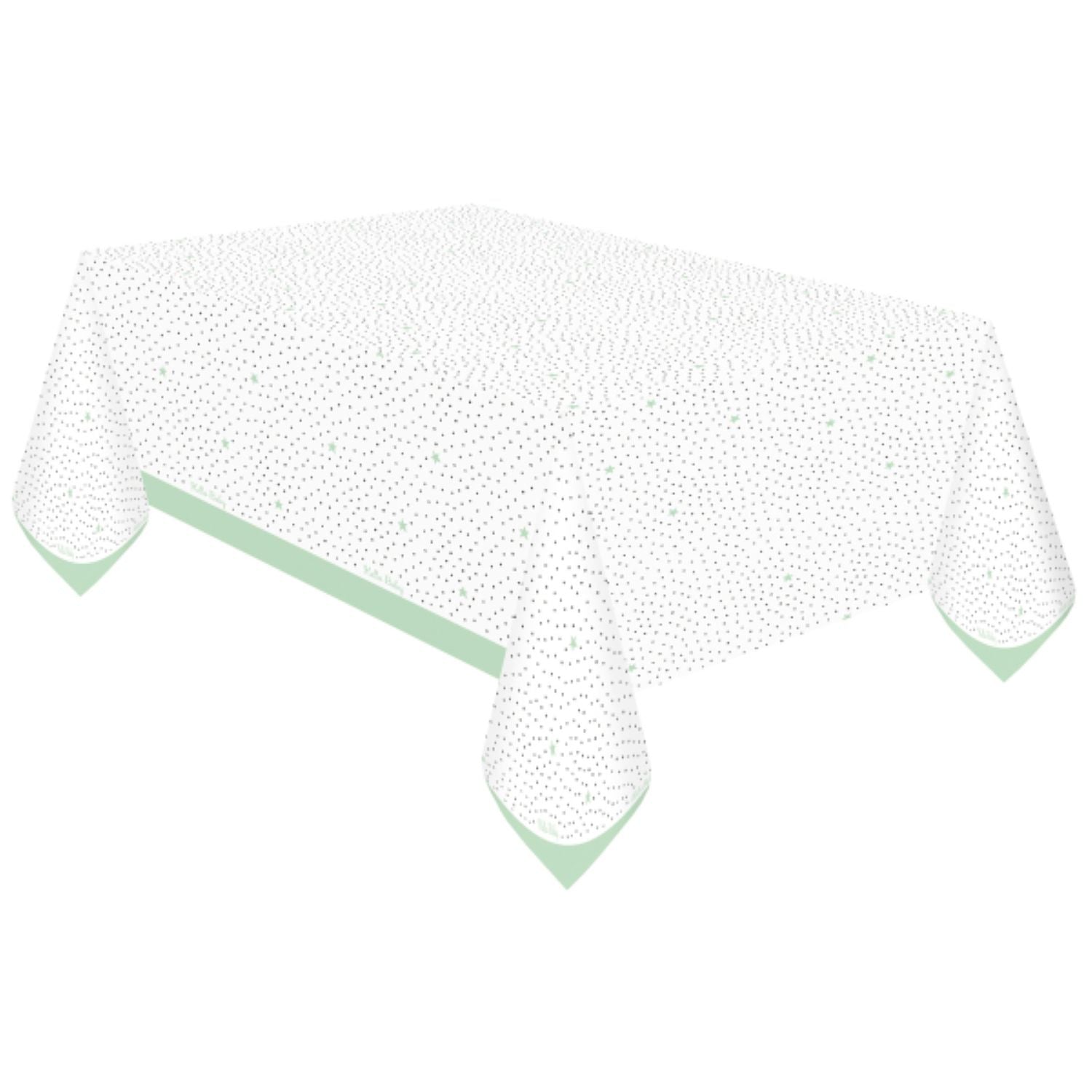 das-kost-mland-hello-baby-papier-tischdecke-120x180cm-wei-gold image 1