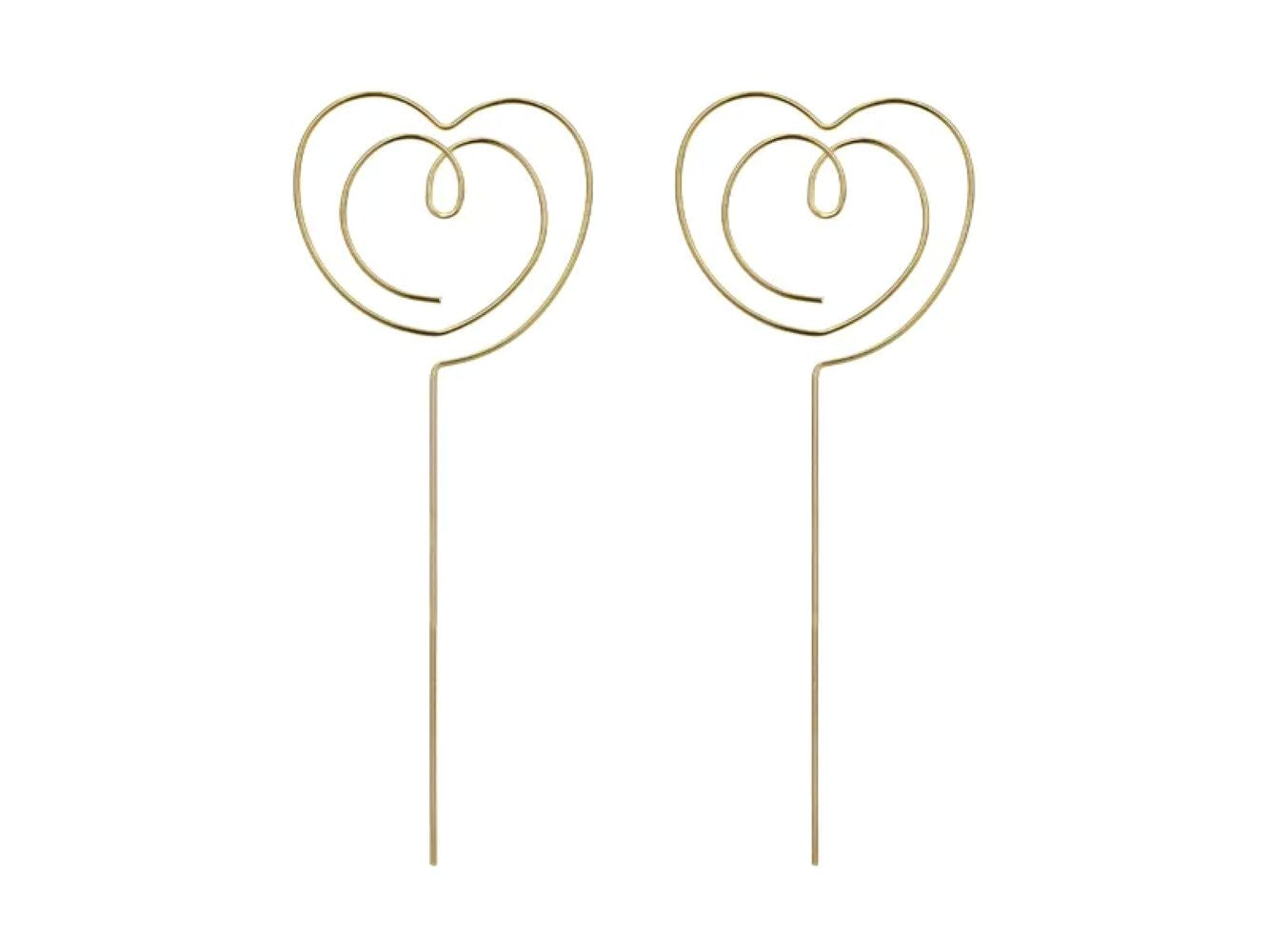 das-kost-mland-tortendeko-herzen-gold-2stk-12x4-5cm image 1