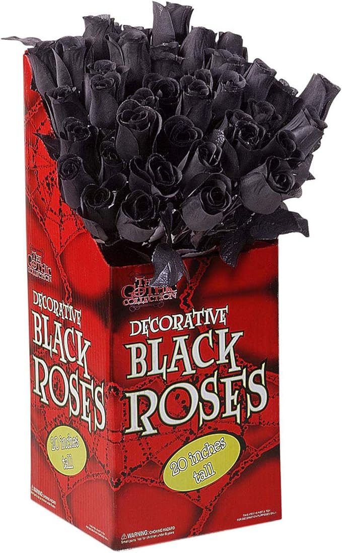 das-kost-mland-black-rose-dekoblume-44-cm-schwarz-halloween image 5