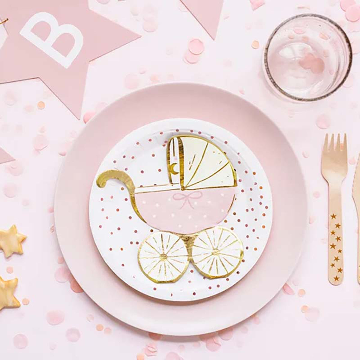 das-kost-mland-baby-kinderwagen-servietten-rosa-20-stk image 2