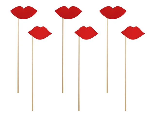 das-kost-mland-foto-props-lippen-6-teilig-party-zubeh-r image 1
