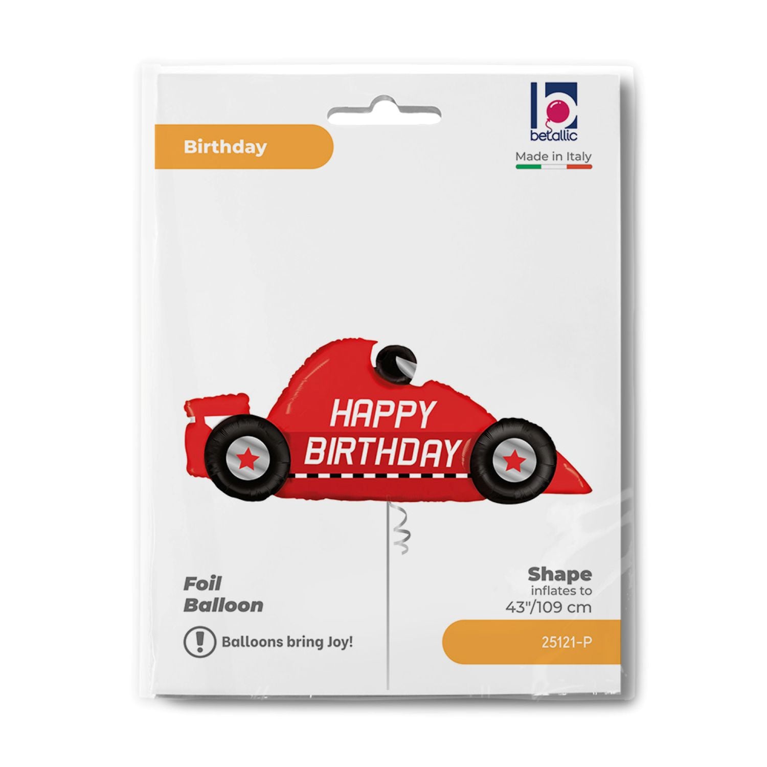 das-kost-mland-dekorationen-shape-rennauto-folienballon-109cm-happy-b image 2
