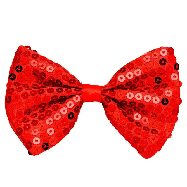 das-kost-mland-accessoires-fliege-pailetten-rot-glitzerfliege-polyester image 1