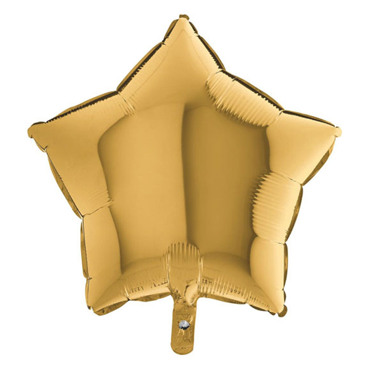 das-kost-mland-dekorationen-stern-folienballon-uni-46cm-gold image 1