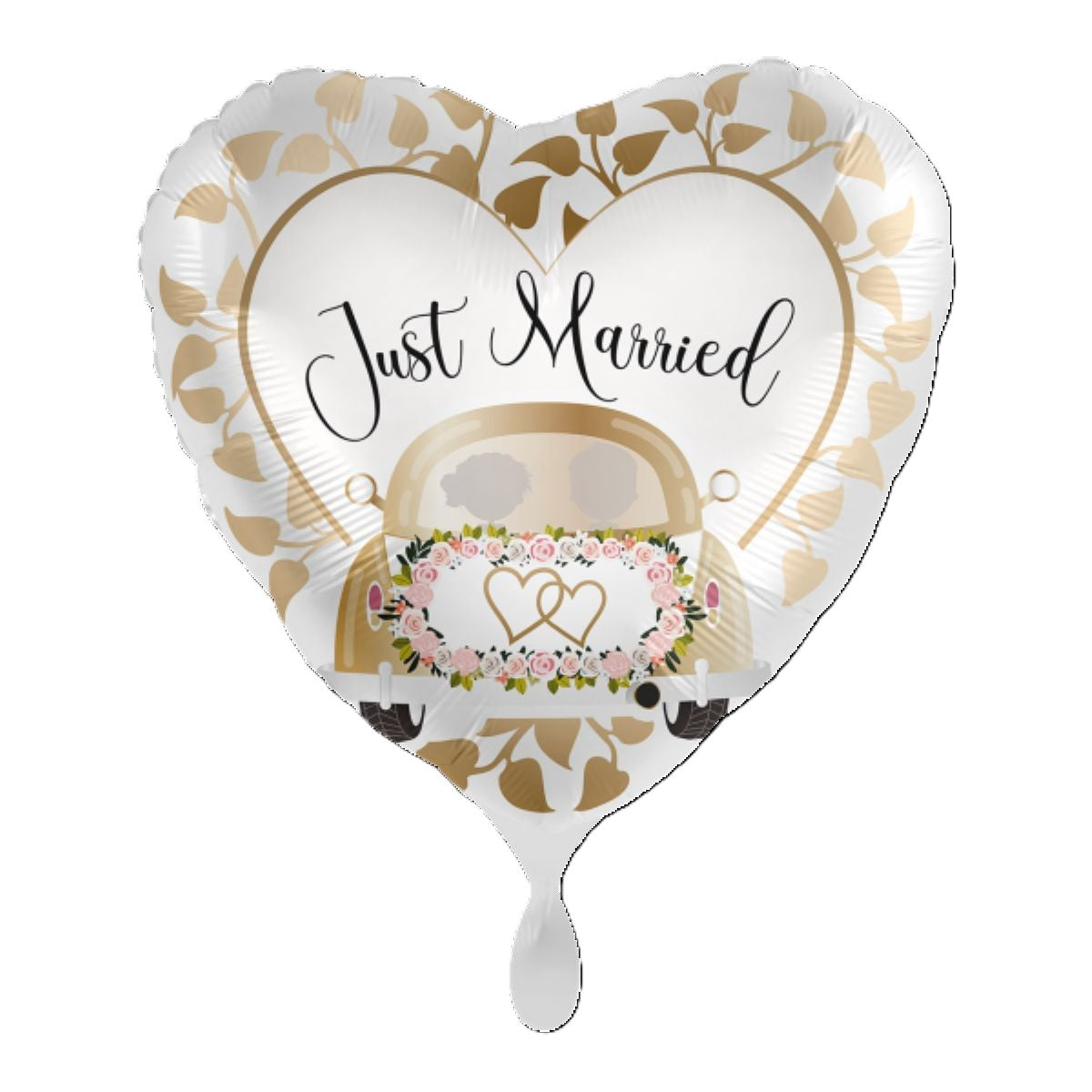 das-kost-mland-just-married-herz-folienballon-43cm image 1