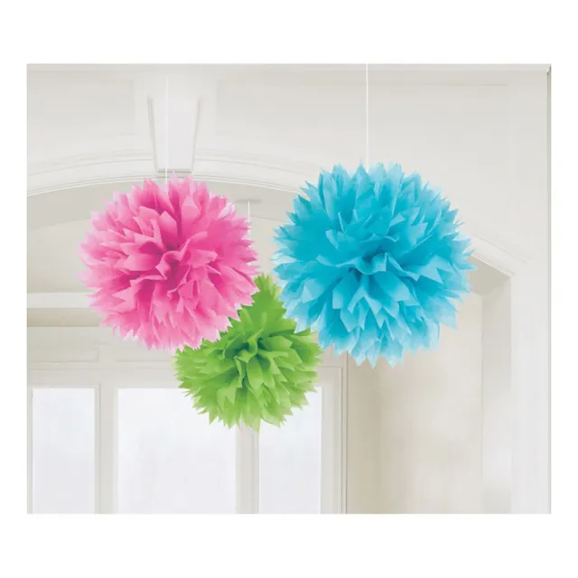 das-kost-mland-accessoires-fluffy-papier-pompons-40-cm-3er-multicolor image 1