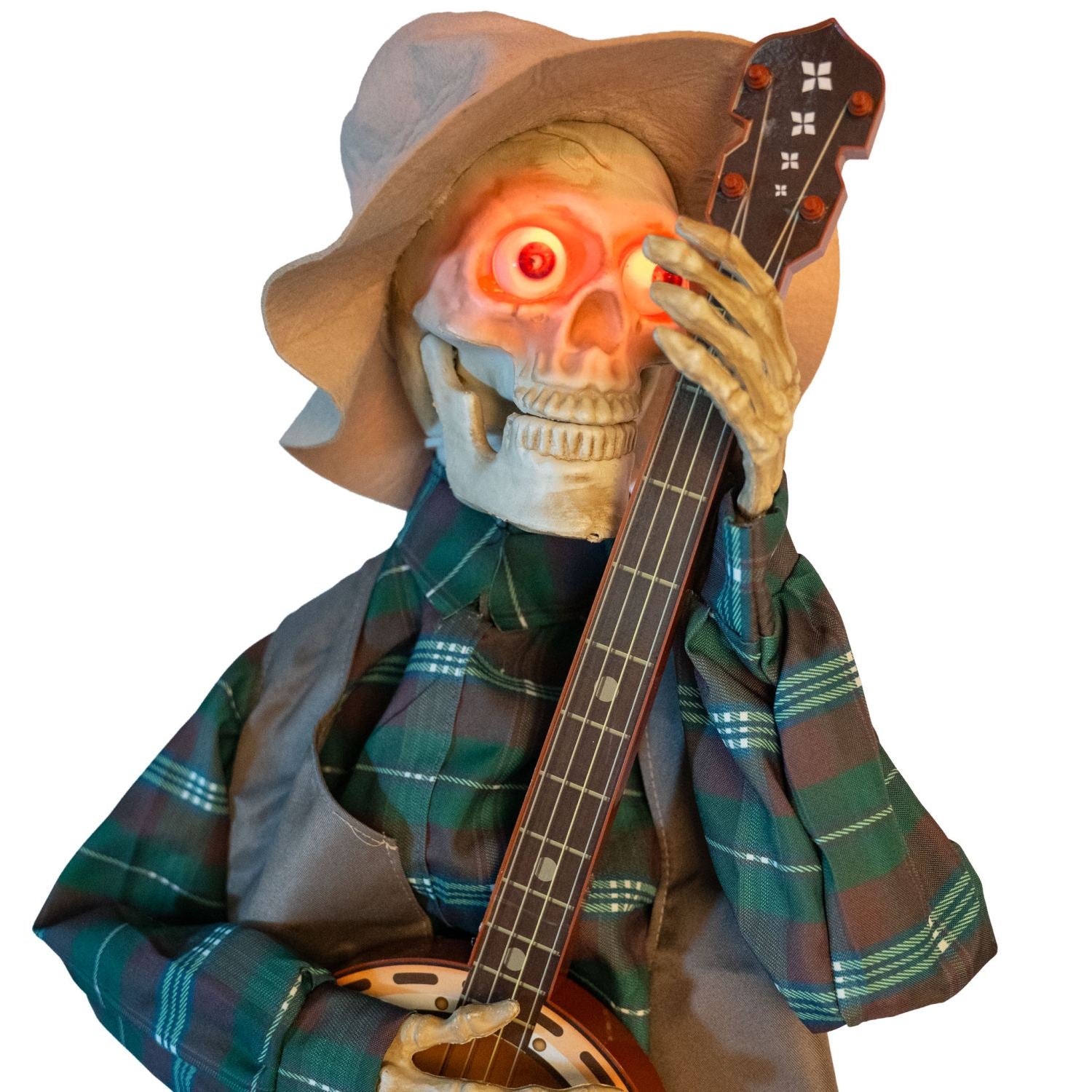 das-kost-mland-skelett-mit-banjo-animiert-98cm-halloween image 2