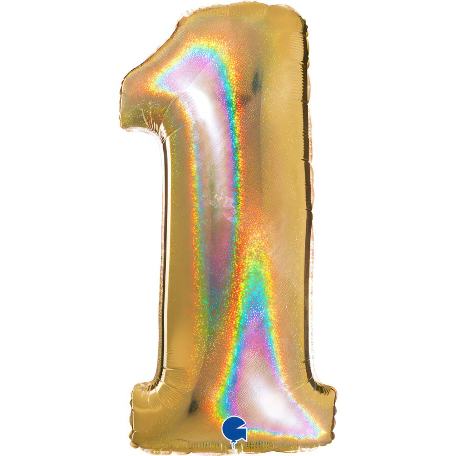 das-kost-mland-riesenzahl-folienballon-102-cm-holo-gold image 3