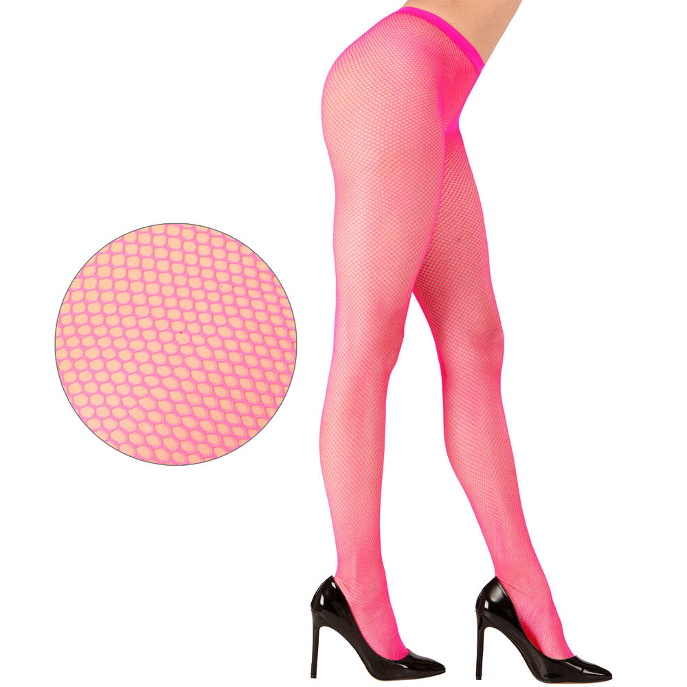 das-kost-mland-netzstrumpfhose-damen-neon-pink-fein image 2