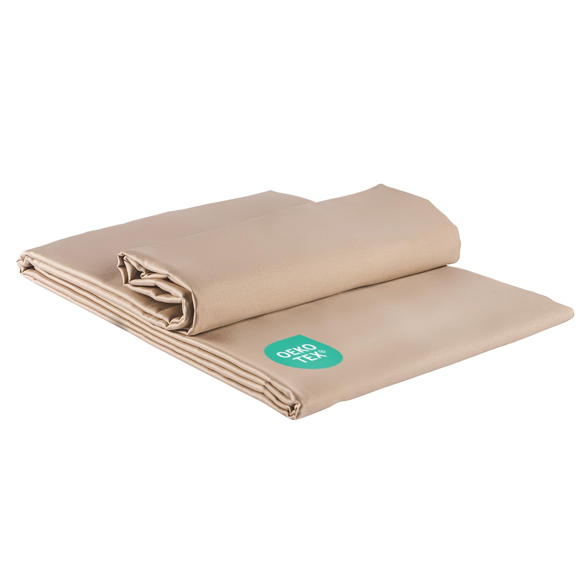 clinotest-satin-bettlaken-240x290-beige-ohne-gummizug image 1