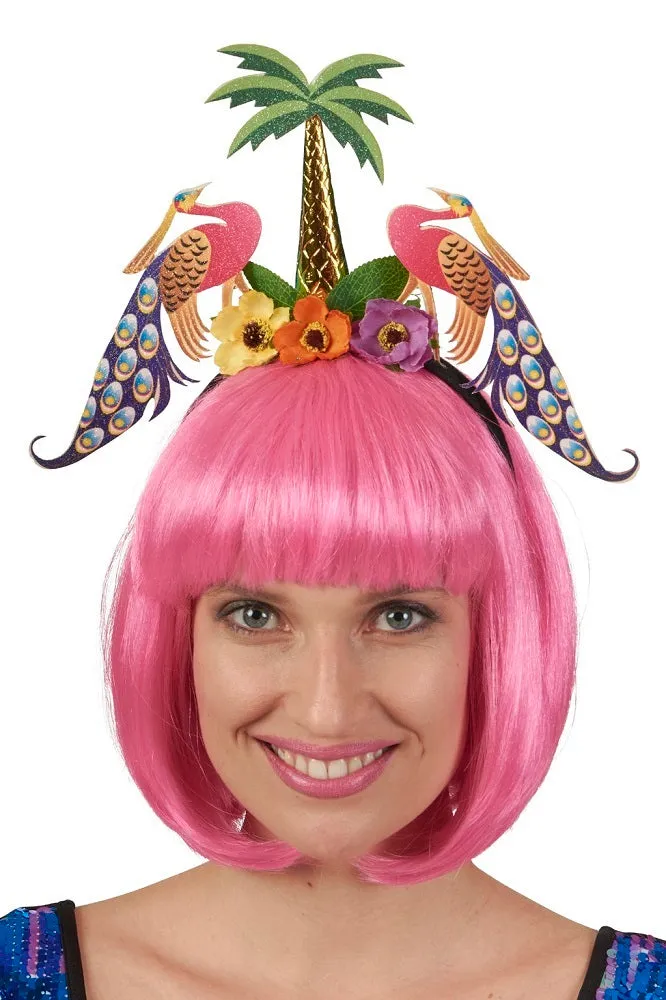 das-kost-mland-accessoires-haarreif-pfau-palme-hawaii image 1