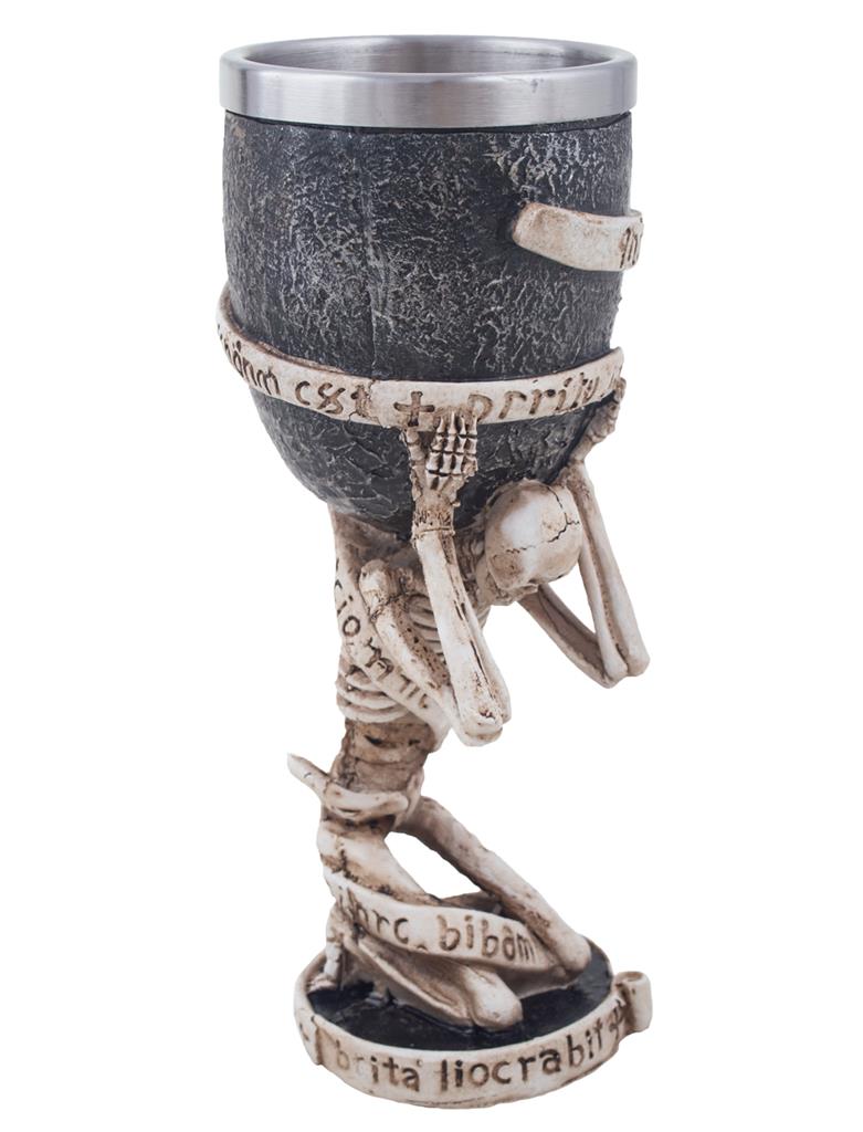 das-kost-mland-dekorationen-halloween-pokal-becher-skelett-18-cm image 1