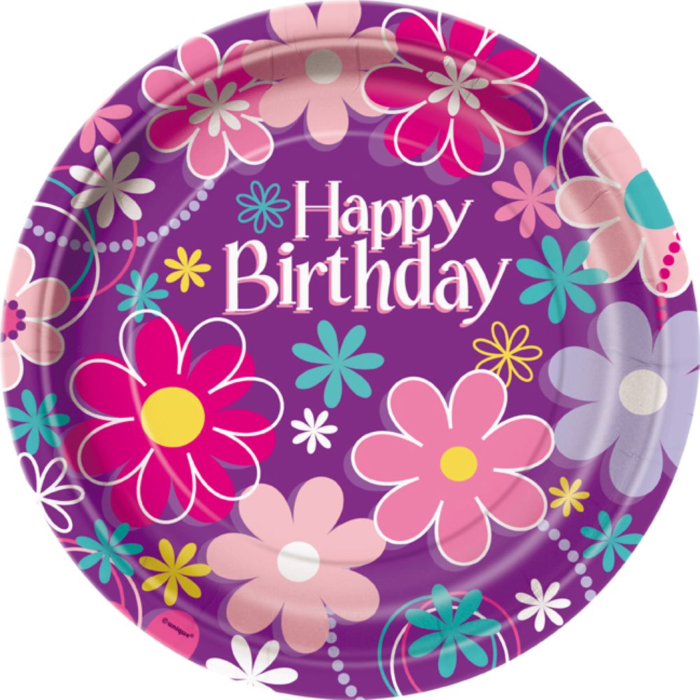 das-kost-mland-pappteller-blossom-23cm-8-stk-party image 1