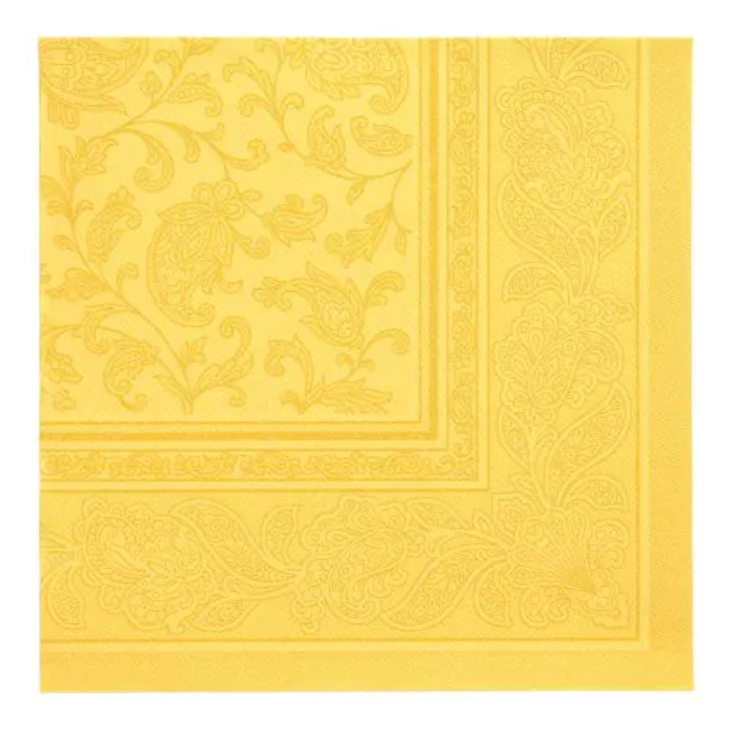 das-kost-mland-ornaments-servietten-gelb-40x40-20-stk image 1
