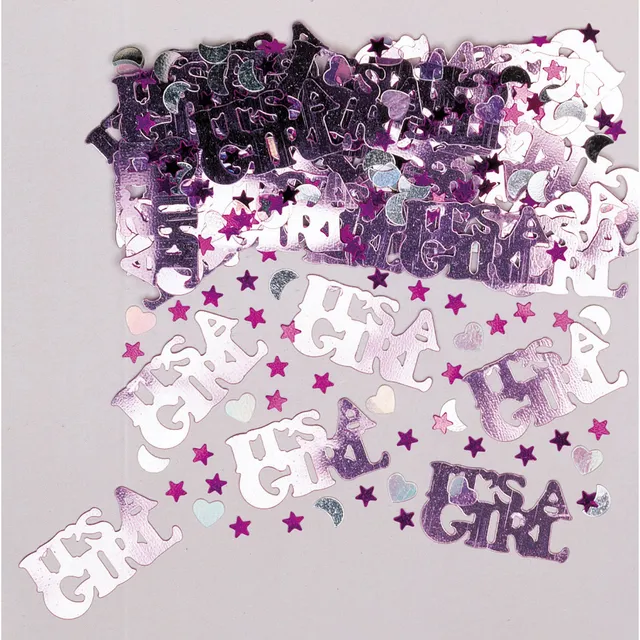 das-kost-mland-it-s-a-girl-konfetti-metall-pink-14g-baby image 1