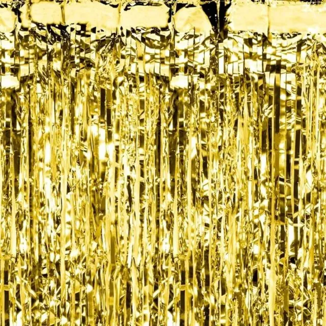 das-kost-mland-dekorationen-lametta-t-rvorhang-100x200cm-gold image 1