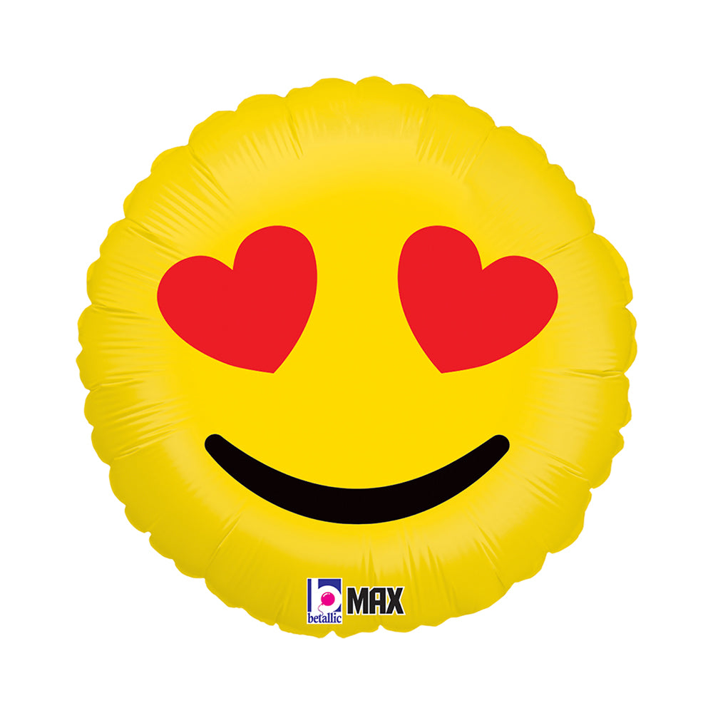 das-kost-mland-dekorationen-folienballon-emoji-hearts-46cm image 1