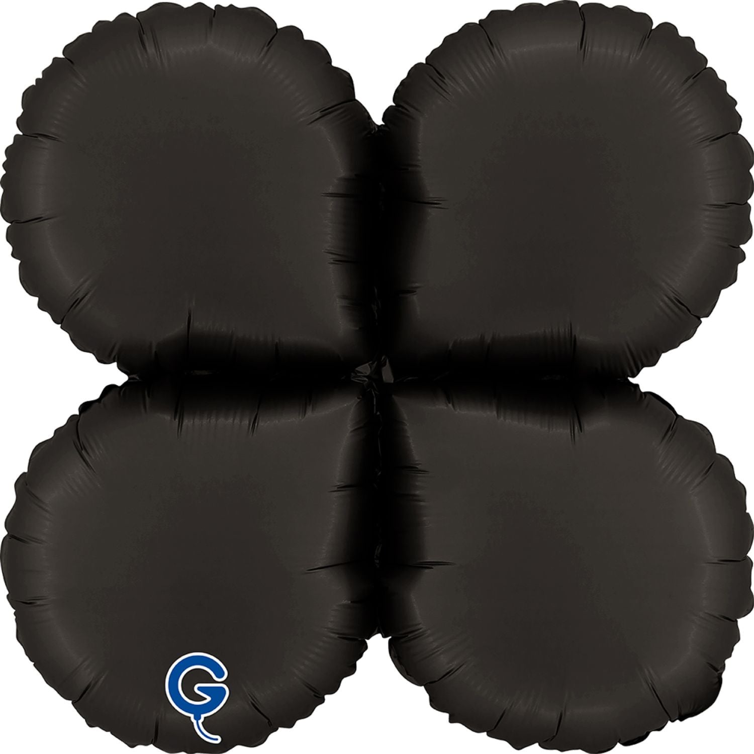 das-kost-mland-dekorationen-folienballon-base-drops-48-cm-satin-schwarz image 1