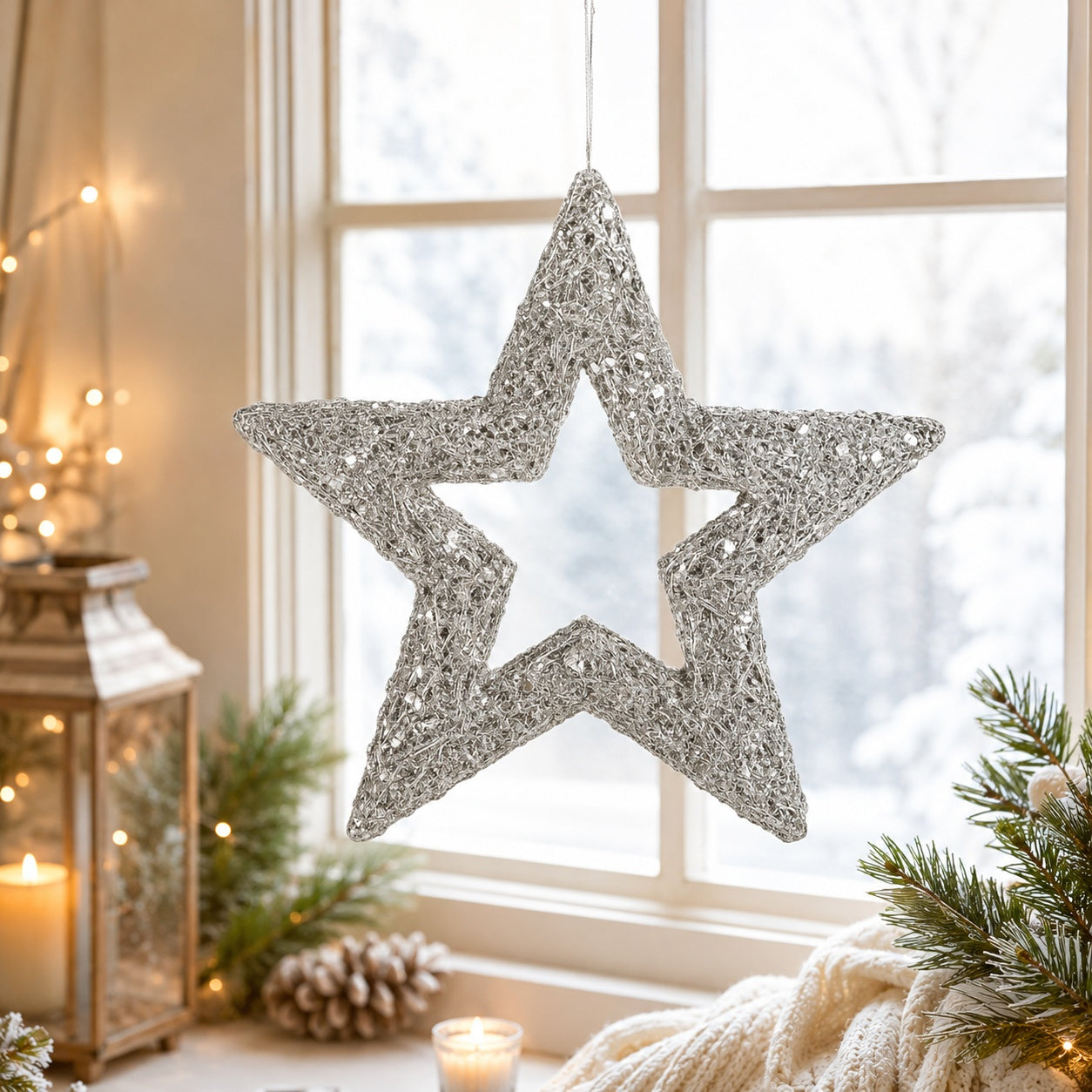 riffelmacher-deko-glitter-stern-15cm-silber-weihnachten image 3