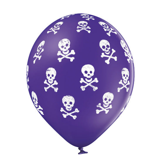das-kost-mland-dekorationen-luftballon-30cm-totenkopf-6-stk-schwarz-mix image 4
