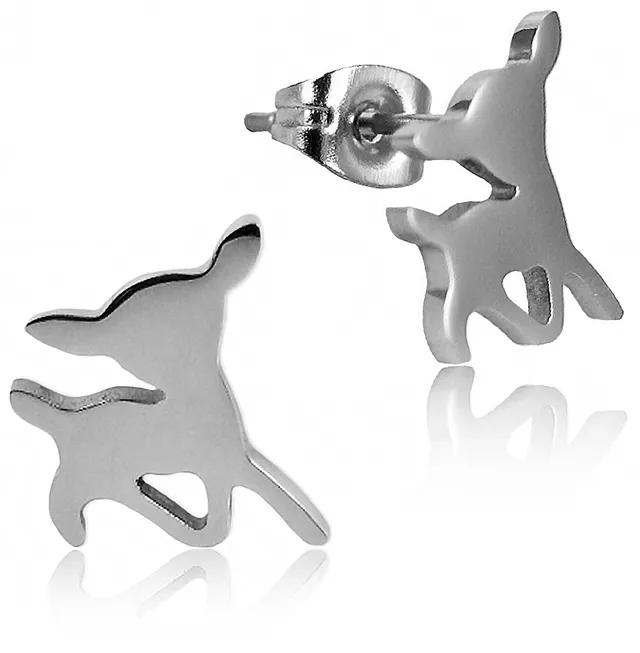 das-kost-mland-edelstahl-ohrstecker-rehkitz-trachtenschmuck image 1