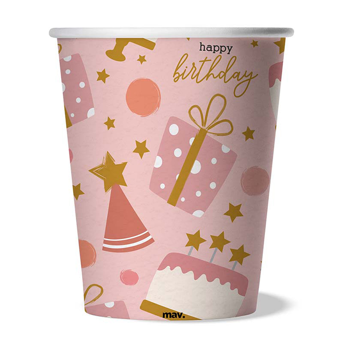 das-kost-mland-deko-pappbecher-rose-confetti-200ml-8-st-ck image 2