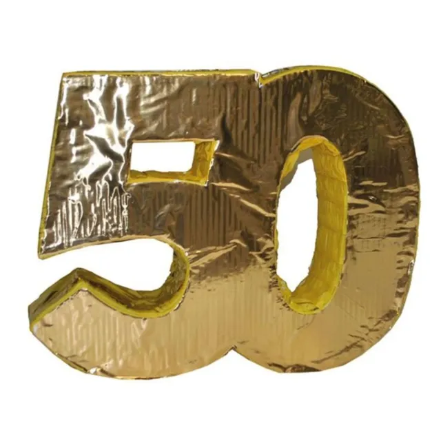 das-kost-mland-goldene-50-pinata-50x40x10cm-zum-bef-llen image 1