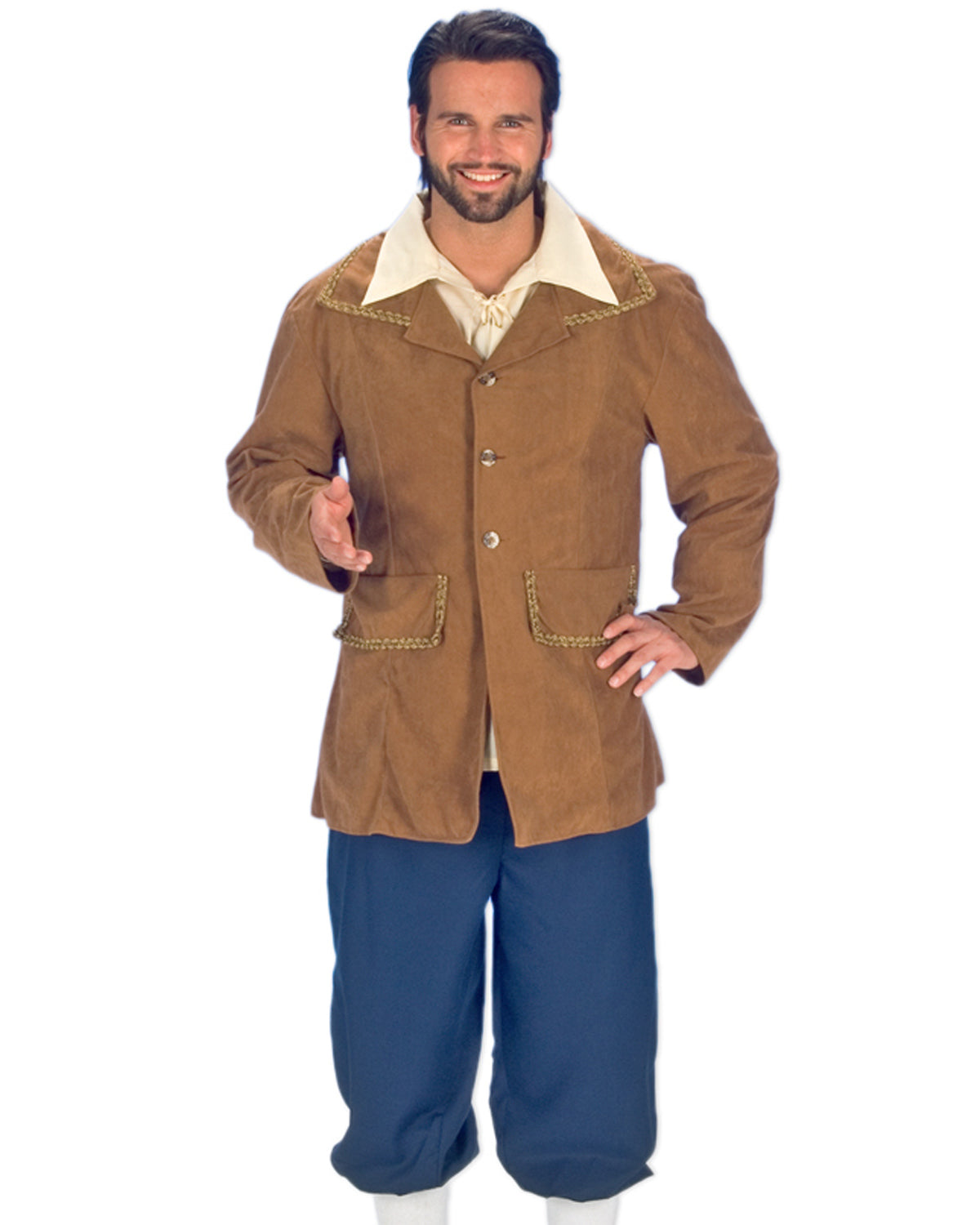 das-kost-mland-mittelalter-kost-m-herren-jacke-hose-gr-46-48 image 1