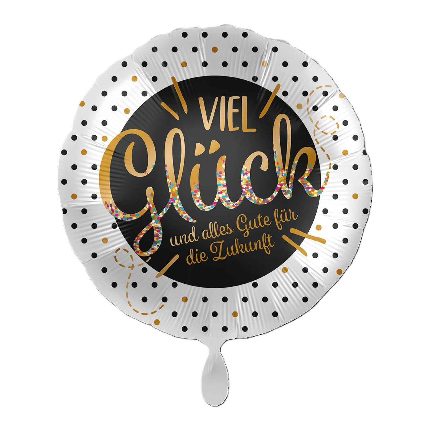 premioloon-folienballon-viel-gl-ck-43cm-18-spruch image 1