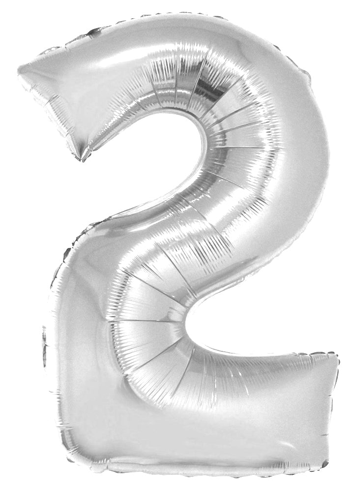 das-kost-mland-folienballon-zahl-2-silber-xxl-100-cm image 1
