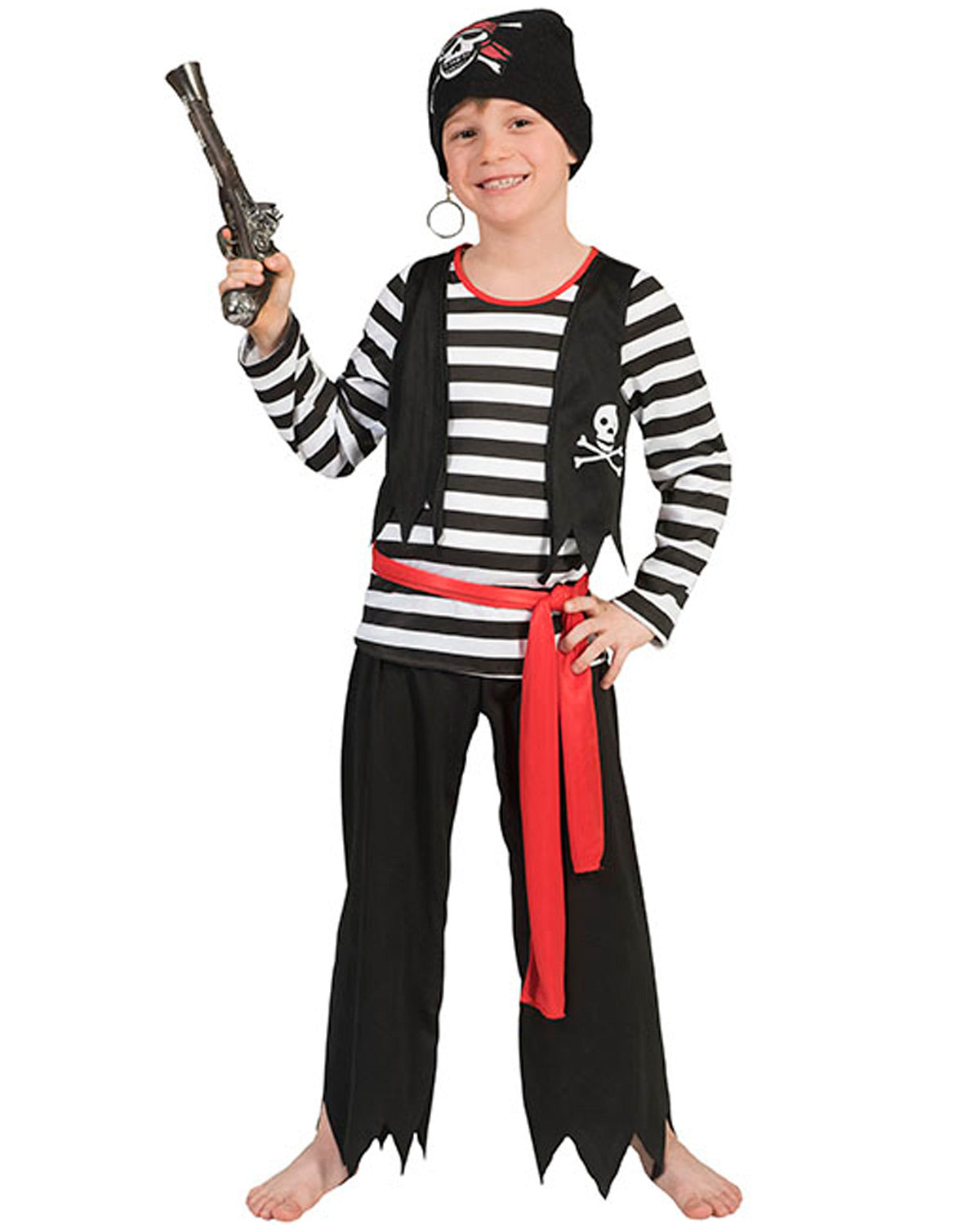 das-kost-mland-herren-piraten-kinderkost-m-3-tlg-schwarz-wei-128 image 1