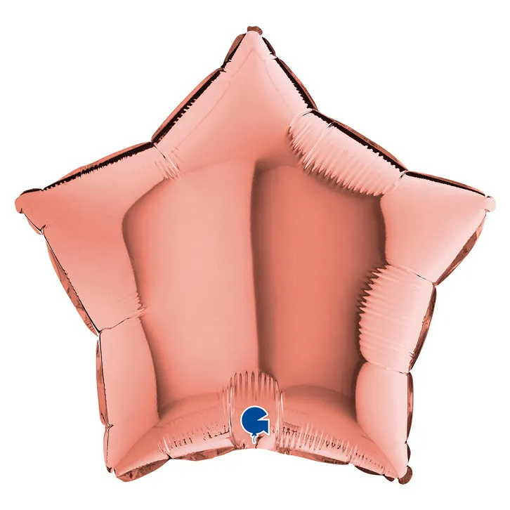 das-kost-mland-stern-folienballon-46cm-rosegold-uni image 1