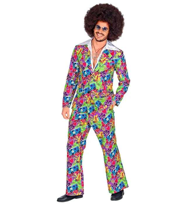 das-kost-mland-groovy-hippie-anzug-herren-bunt-gr-l image 1