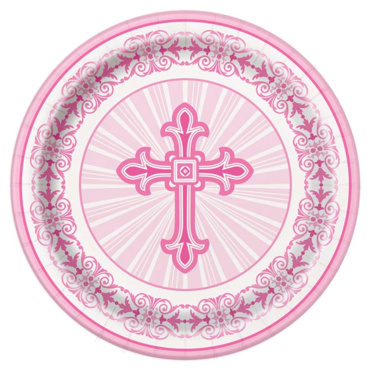 das-kost-mland-kreuz-pink-pappteller-23-cm-8-st-ck image 1