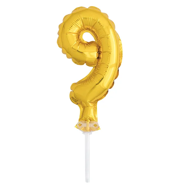 das-kost-mland-tortendeko-ballonzahl-9-gold-ca-13cm image 1
