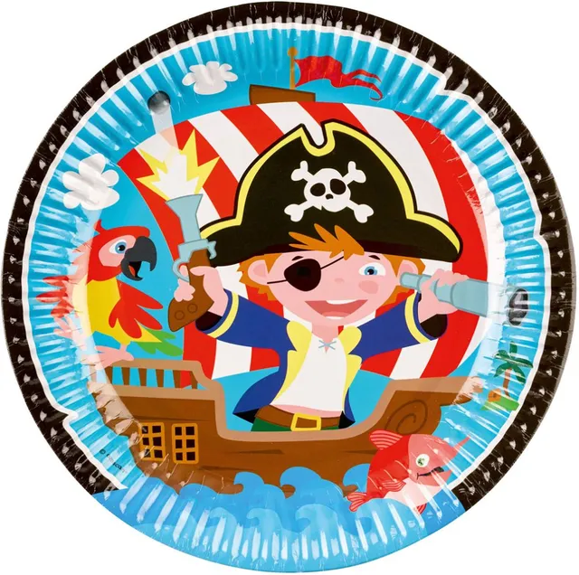 das-kost-mland-kleiner-seer-uber-pappteller-22-8cm-8st-piraten image 1