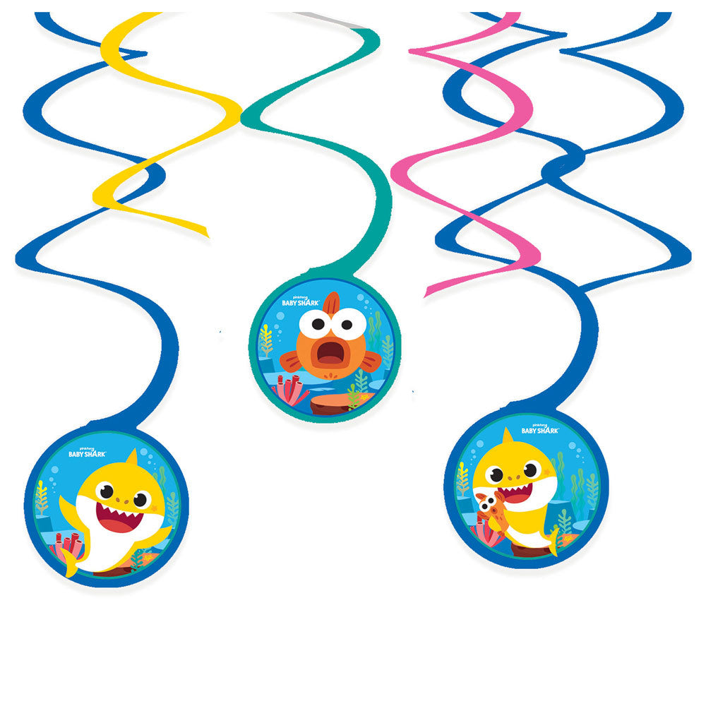 amscan-baby-shark-partygeschirr-becher-8x-250-ml-hai-party image 2