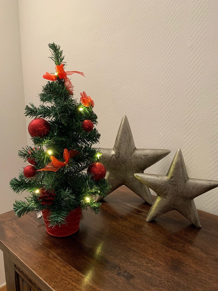 das-kost-mland-deko-weihnachtsbaum-50cm-led-rot-mit-kugeln image 7