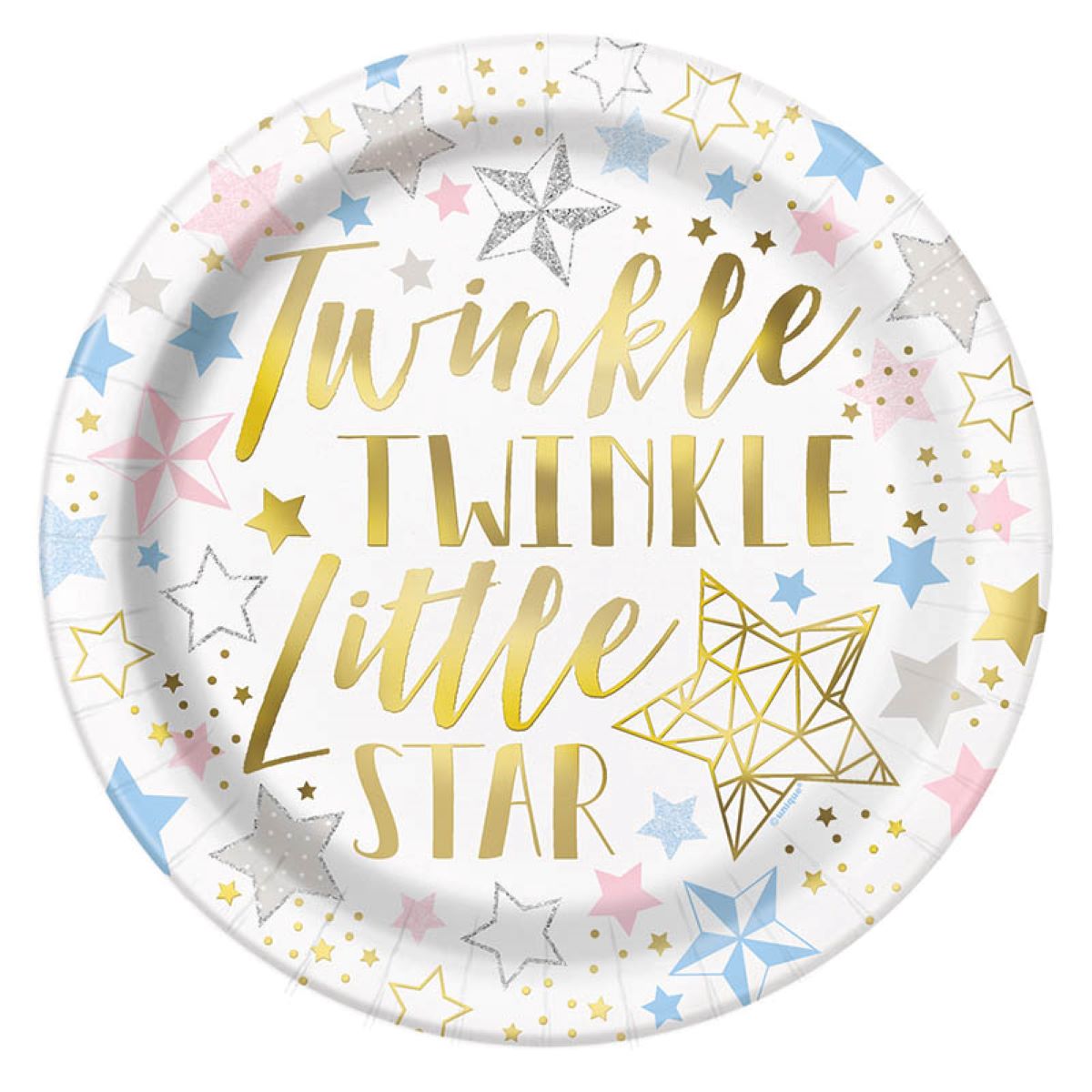 das-kost-mland-dekorationen-pappteller-twinkle-twinkle-23cm-8-stk image 1