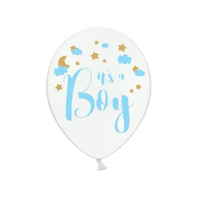 das-kost-mland-it-s-a-boy-luftballon-6stk-30cm-wei image 1