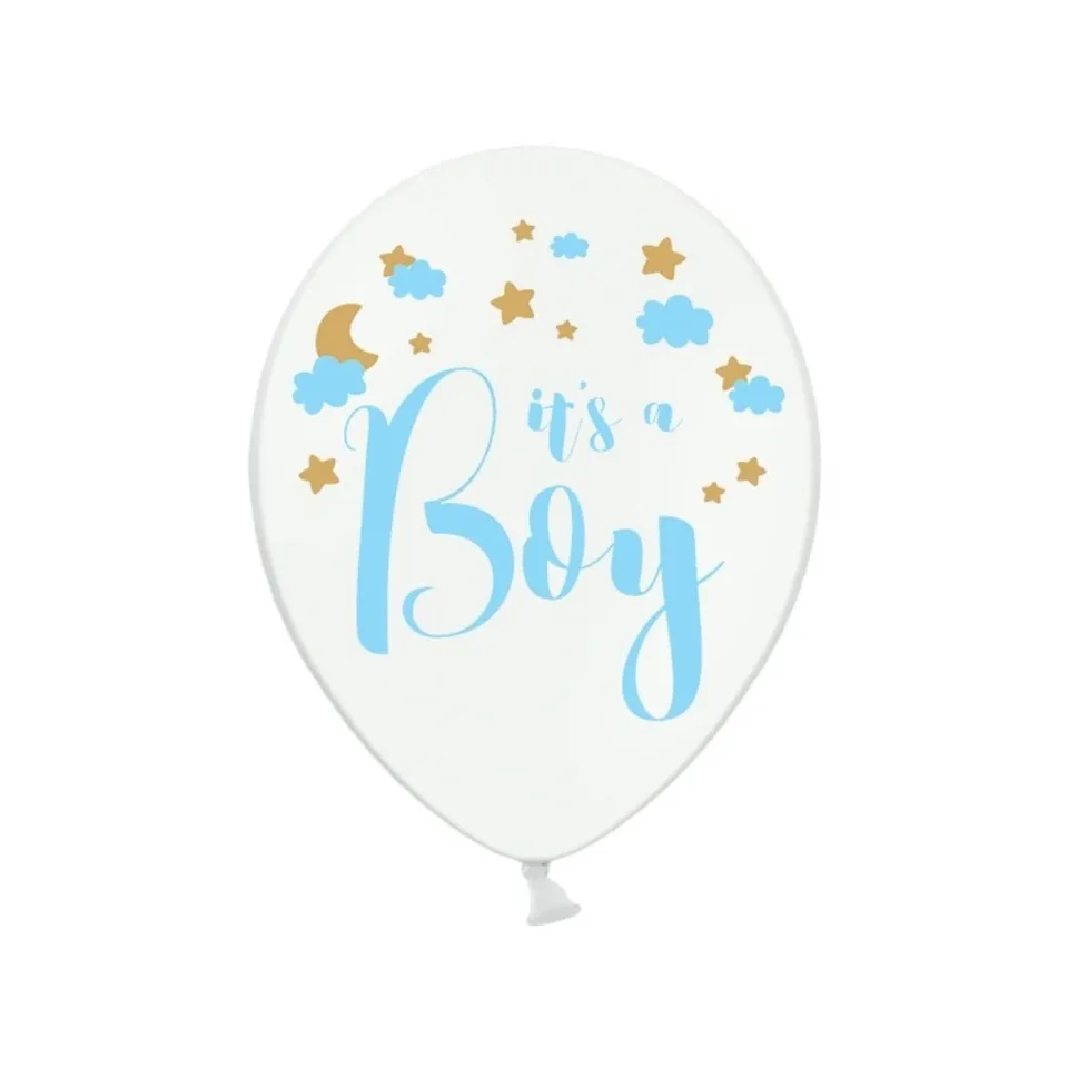 das-kost-mland-it-s-a-boy-luftballon-6stk-30cm-wei image 1