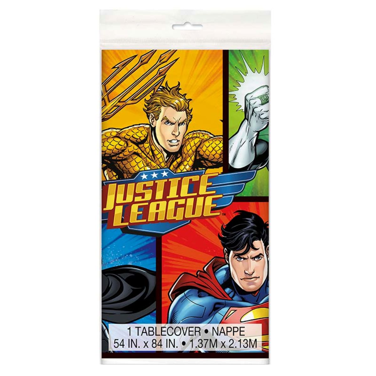 das-kost-mland-justice-league-tischdecke-pvc-137x213cm image 1