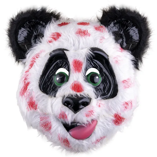 grusel-panda-halloween-maske-blutig-pl-sch-einheitsgr-e image 1
