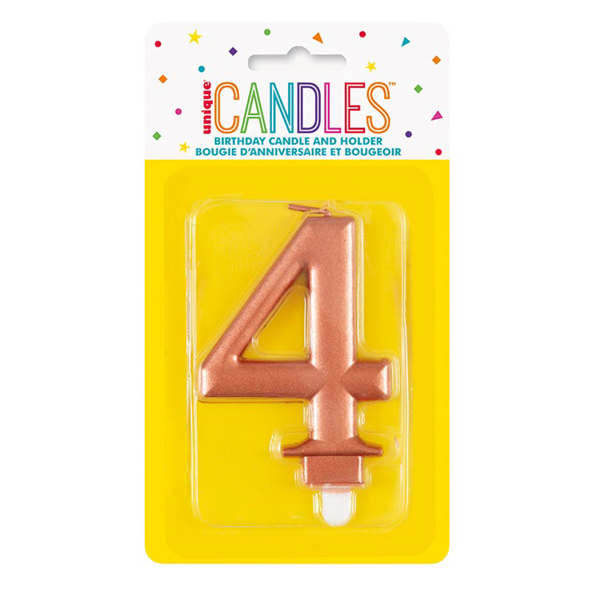 das-kost-mland-zahlenkerze-rosegold-4-tortenkerze-8cm-1-st-ck image 2